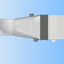 In ducts UV air cleaner